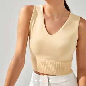 LoveBonito’s Yellow Knit crop top